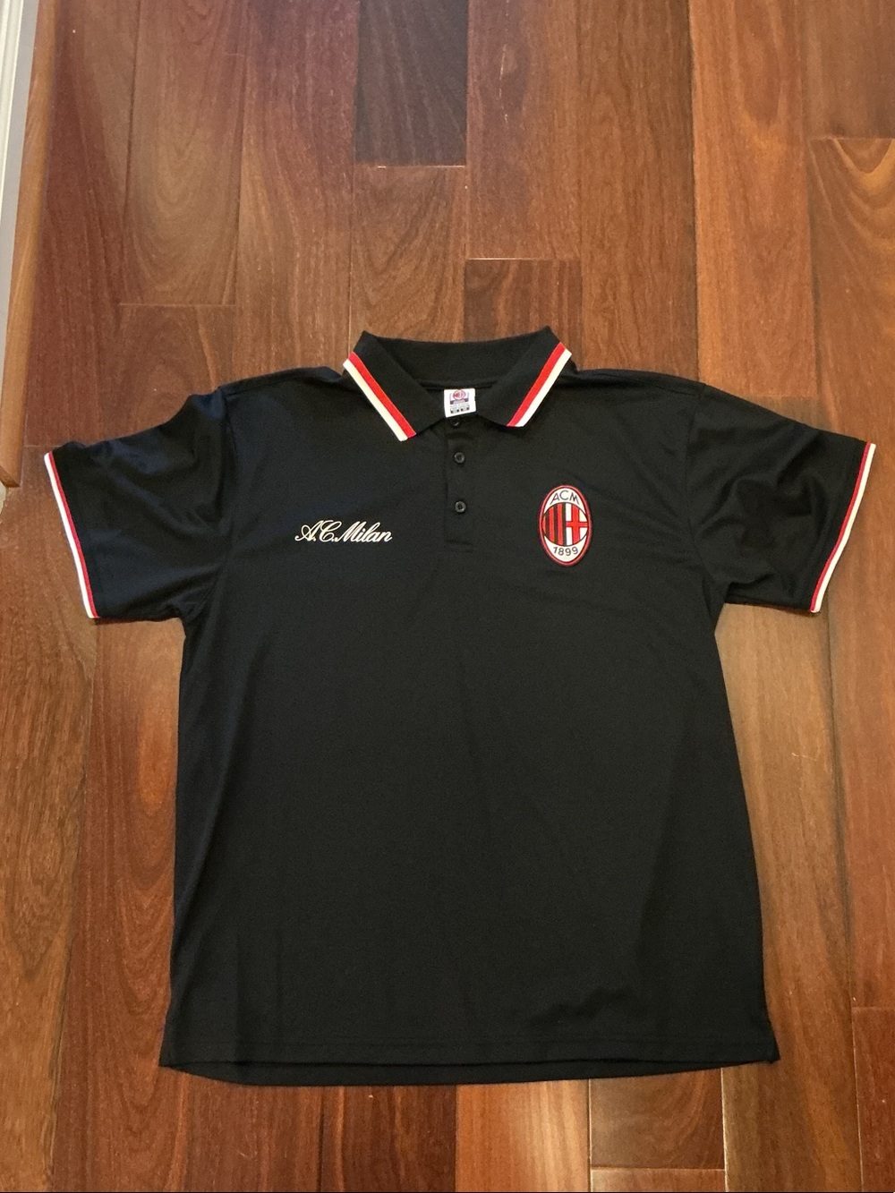 Black Polo with Red Trim